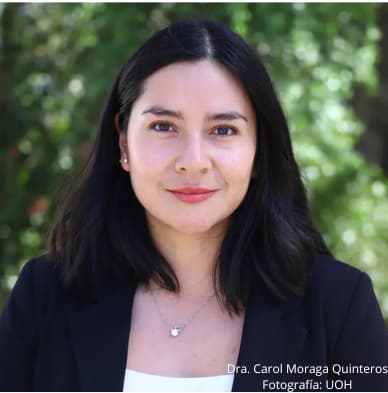 Dra. Carol Fernanda Moraga Quinteros, profesora de Universidad de O'Higgins y líder del equipo de científicos